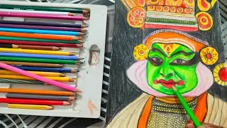 Kathakali Drawing | Traditional Indian Dance Art Sketch | Kalash Kesarwani |