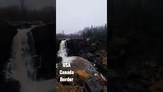 This is #USA #Canada #Border from Minnesota. Grand Portage State Park. #travel #hike #waterfall