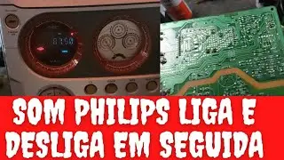 Som Philips FWM570 Liga E Desliga Em Seguida
