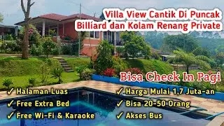Villa Kolam Private Billiard Karaoke Bisa 50 Orang Akses Bus & Bisa Check-In Pagi Dipuncak