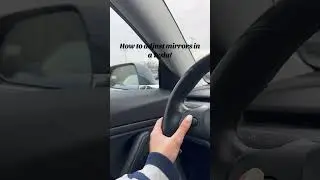 How to adjust mirrors in a Tesla model 3!! #tesla #model3 #howto #easy  