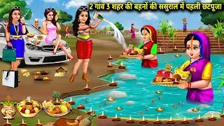 2 गांव 3 शहर की बहनों की ससुराल में पहली छठ पूजा || 2 Gao 3 Shahar ki Bahanon ki Pahli Chhath Pooja.