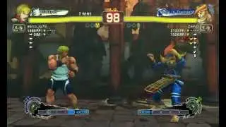 Omega mode Street Fighter IV battle: Ken(mirco_xy79) vs Adon(Zeeviz)-12.1.2015
