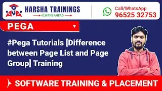 #Pega Tutorials [Difference between Page List and Page Group] Training Call /Whatsapp +91-9652532753