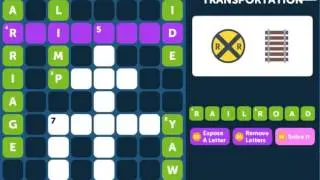 Crossword Quiz TRANSPORTATION Level 1 - Walkthrough