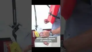 Bridge Marina Boating Emergency How-To: Use Your Fire Extinguisher #boat #boating #emergency #howto