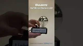Bulbrite Half Mirror Filament G25 LED (BULBRITE-776870) #youtubeshorts #ledlights  @bulbriteinc ​