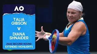 Talia Gibson v Diana Shnaider Extended Highlights | Australian Open 2026 Second Round
