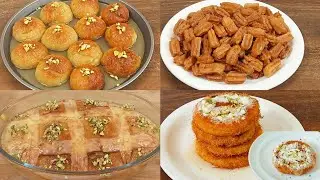 4 Different Types Of Delicious And Unique Sweets | New Dessert Ideas | Turkish Dessert