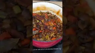 Making Vegan Beef Stew (Recipe link below)