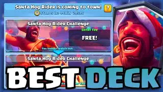 BEST DECK TO BEAT SANTA HOG RIDER CHALLENGE IN CLASH ROYALE!