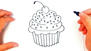 How to draw a Muffin | Muffin Drawing Lesson Step by Step