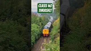 FULL THRASH English Electric Class 40 Locomotive #train #railway #shorts #trainspotting #railroad
