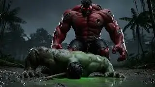 HULK VS RED HULK EPIC BATTLE! : The confrontation begins on a military cargo plane 
