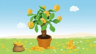 1 Crochet Money Tree-Flower Pot Rnds 1-3