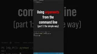 Python Command Line Arguments 
