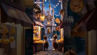 Mama Cat and Whiskers Bought a Toy Castle by Selling Fries 🐱🍟#youtube#views#viral #shortvideos#cat
