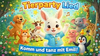 Tierlied für Kinder (2-5 Jahre) | Kinderlied zum Mitsingen & Tanzen | Tiere lernen | #emilderhase