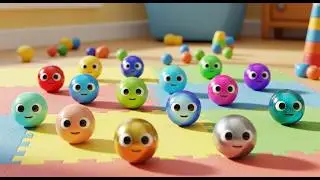 Seventeen Little Toy Marbles Roll Roll Roll | Kids Songs & Nursery Rhymes
