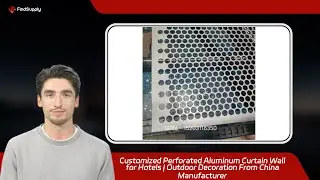 Customized Perforated Aluminum Curtain Wall for Hotels | Outdoor Decoration From China Manufacturer