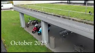 Green Roof Riga Airport Riga Latvia July and October 2023