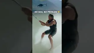First person to waterski barefoot behind a fixed-wing airplane? You're looking at him 👏