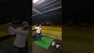 Night time driving range with the London skyline! #thegolfguy #golfswing #golf #golfaddict #golfer