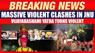 Violence Erupts at JNU During Vijayadashami &lsquo;Visarjan Sobha Yatra&rsquo; | Massive JNU Clashes | News9