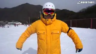 라곰의 스노우 보드 강좌(휘스토리) - 중급 1. 중급자 턴(Intermidiate sliding turn)