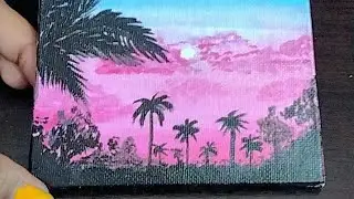 just a Monday Morning Mood l Canvas Small Art l Ash's Diy