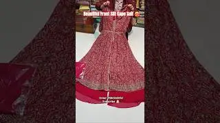 Beautiful Front Slit Cape Suit 😍 Madhu Textiles #wholesale #reels #dress #fashion #style #trending