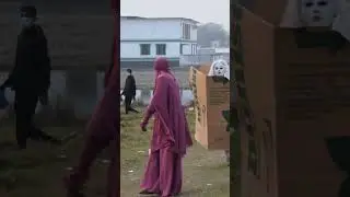 Throwing Football at People by Ghost | Funny Box Man Throwing Football Prank Video | Biplob prank