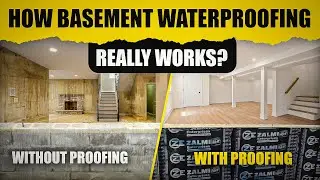 Waterproofing Basement Retaining Walls | Membrane Sheet Application Explained