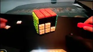 reto del cubo Rubik de lego (cada soluci&oacute;n = separar una  pieza)