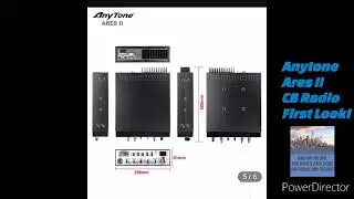 Anytone Ares II AM FM SSB Export CB Radio first look & Review. Specs & details discussion. CB radio