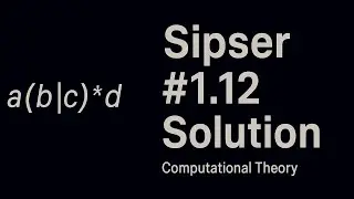 Solution to Sipser Exercise 1.12 | Theory of Computation