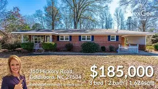 All Brick Home Under $200k For Sale In Goldsboro, North Carolina