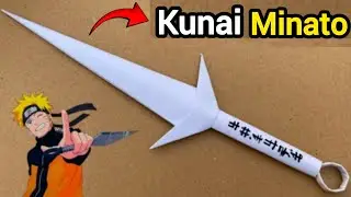 How to Make a Paper Kunai Knife | Note Book Page To Make | Easy Origami | Kunai |HussnainXArt 