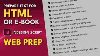 InDesign Script Web Prep