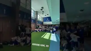 Chelsea returning back to england with the uefa champions league trophy