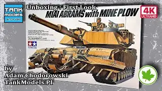 Unboxing 224 - M1A1 #ABRAMS w/MINE PLOW - #TAMIYA 35158