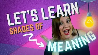 Learn English Shades of Meaning| Words of Movement