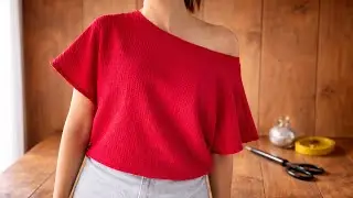 ✅️[Diy] Interesting Top ✂️I Sewed This Trendy Top With NO PATTERN 😱 | Stunning Collar Design