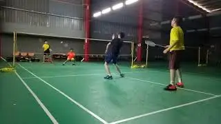 STBC: New Year 2021 friendly : Bryan Lim and Mohd in action for double game.