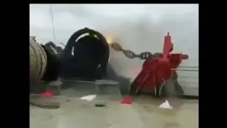 UNBELIEVABLE whole ship destroyed by its anchor