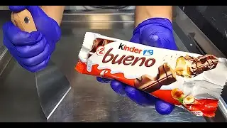Kinder Bueno Melts Perfectly on an Extreme Cold Pan&hellip; ASMR 🍫
