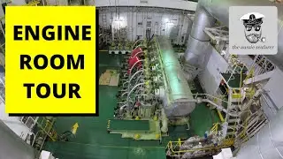 Inside a Cargo Ship - ENGINE ROOM TOUR