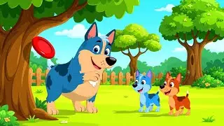 Bluey&rsquo;s Frisbee Flew Over the Fence AV1 | Funny Toddler Song | Kids Rhymes