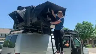Sanhima hard shelled pop up rooftop tent