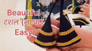 Beautiful latkan design//How to make a beautiful latkan//टशल बनाने का आसान तरीक़ा #viralvideo 